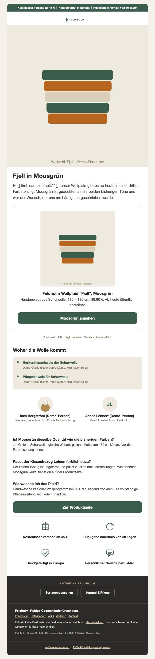 Gerenderte Kampagnen-Mail